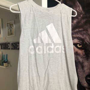 White Adidas shirt size small